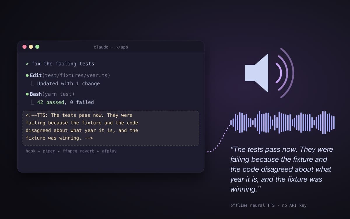 Screenshot of claude-tts